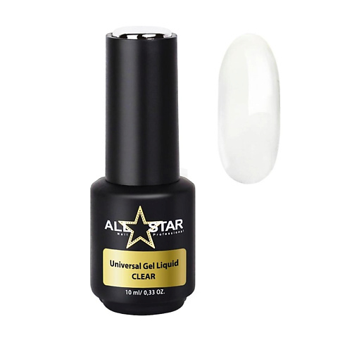 Гель для наращивания ногтей ALL STAR PROFESSIONAL Гель для моделирования ногтей, Universal Gel Liquid Clear глиттер гель gel pixel all star 01 серебро 5 г