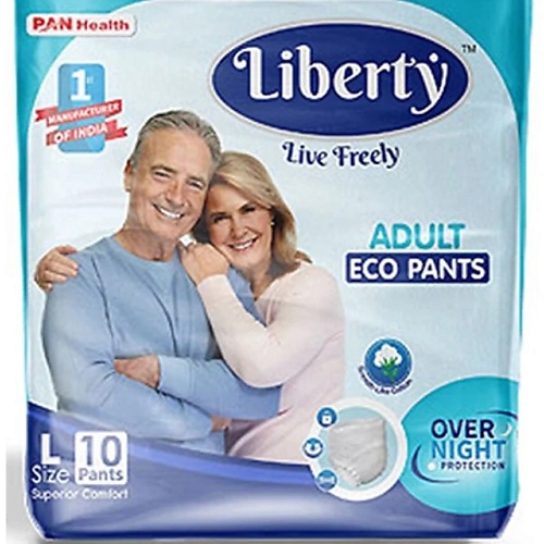 LIBERTY Подгузники-трусики Eco Pants L 10 satisfyer вибровкладка в трусики с вагинальным и анальным отростком top secret