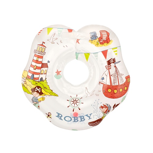 ROXY KIDS Надувной круг на шею для купания малышей Robby круг надувной 147х107х79 см intex русалка от 9 лет 56258eu