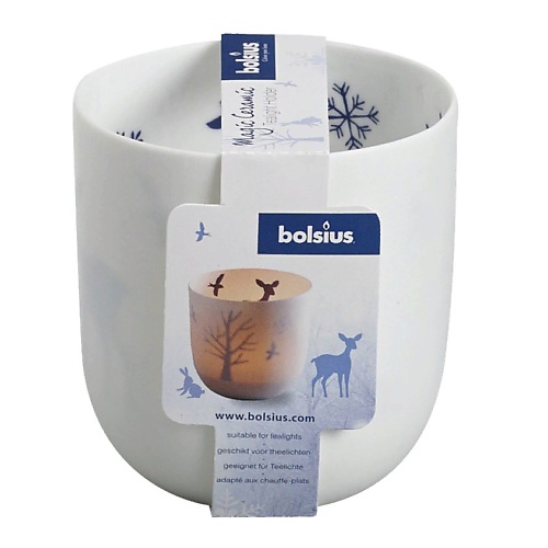 BOLSIUS Подсвечник Bolsius Сandle accessories 75/70 белый - для чайных свечей подсвечник 33см vagabond majestic forest шишки q102x