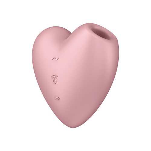 SATISFYER Вакуумно-волновой стимулятор с вибрацией Cutie Heart satisfyer вакуумно волновой вибромассажер dual pleasure