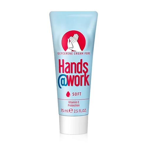 HANDS@WORK Крем для защиты чувствительной кожи рук soft (Витамин E) 75 jundo foaming soap мыло пенка для рук с гиалуроновой кислотой витамин е и масла ши аромат розы 400