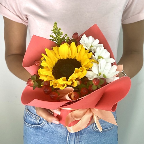ЛЭТУАЛЬ FLOWERS Огонёк лэтуаль flowers букет из розовых роз 71 шт 40 см