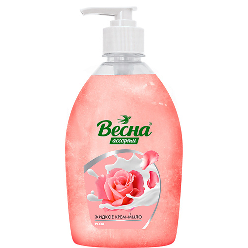 ВЕСНА Жидкое крем-мыло роза 500 жидкое мыло help болгарская роза 500 г 3 штуки