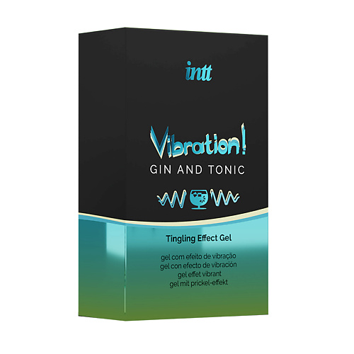 INTT Увлажняющий гель для тела Vibration Gel с ароматом Джин Тоник 15 intt увлажняющий гель для тела vibration gel с ароматом кофе 15