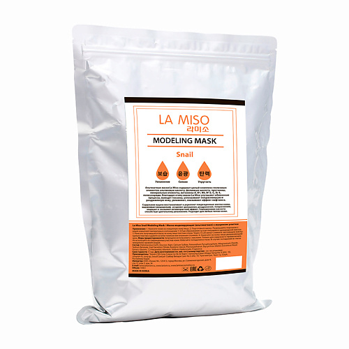LA MISO Маска альгинатная с муцином улитки 1000.0 конфеты маска кондитерская фабрика им к самойловой 1000 гр