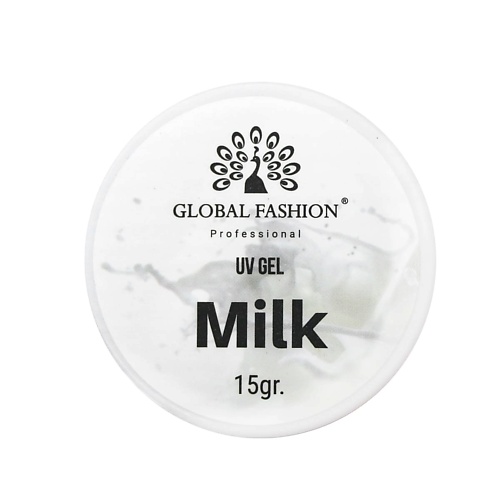 GLOBAL FASHION Гель для наращивания и укрепления ногтей, Milk master кисть для наращивания ногтей прямая 6мм