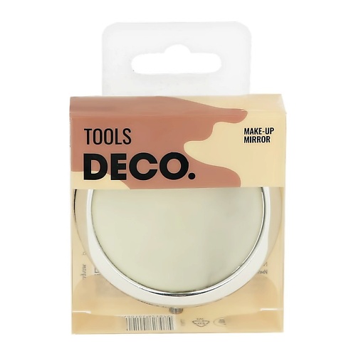 DECO. Зеркало для макияжа карманное (marble) deco патчи для макияжа самоклеящиеся 30