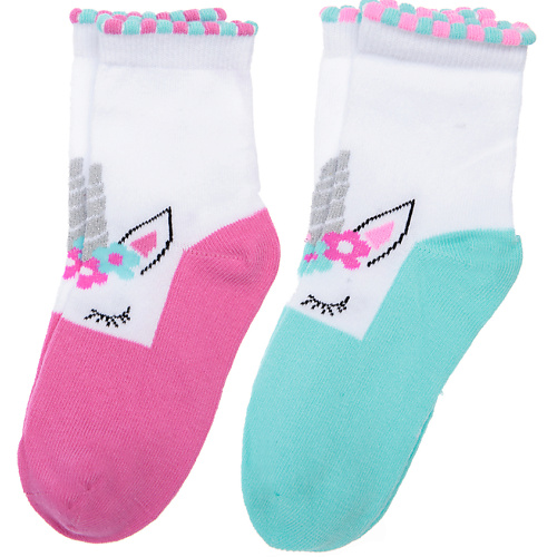 PLAYTODAY Носки трикотажные для девочек Единорог playtoday носки трикотажные для девочек розовый