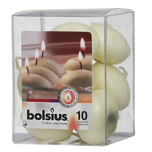BOLSIUS Свечи плавающие Bolsius Classic кремовые bolsius свечи конусные bolsius classic кремовые