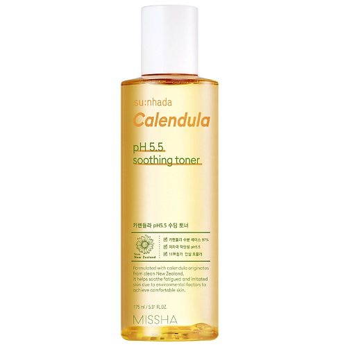 фото Missha успокаивающий тонер с календулой su:nhada calendula soothing toner