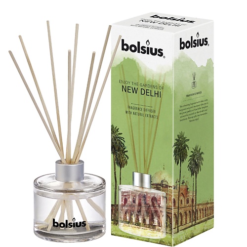 BOLSIUS Арома диффузор + палочки Bolsius Enjoy the gardens of NEW DELHI 100 bolsius арома диффузор палочки bolsius true scents манго и бергамот 45