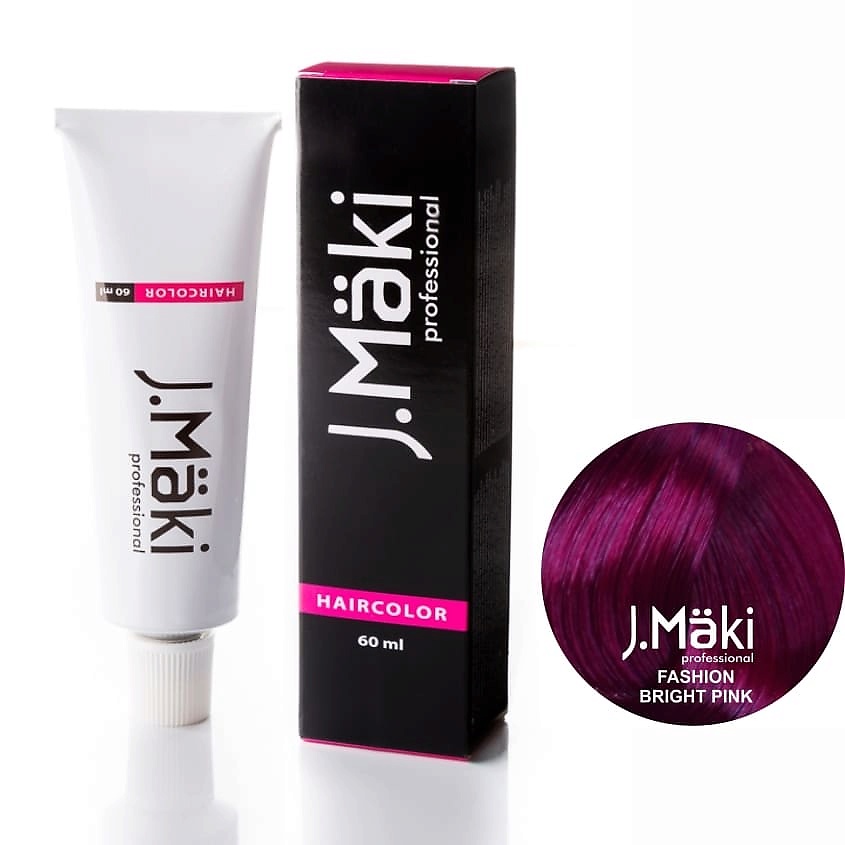 фото J.mäki professional краситель для волос fashion bright pink/розовый