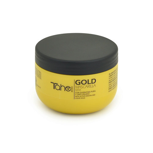 TAHE Маска с кератином и жидким золотом для восстановления волос BOTANIC GOLD MASK 300.0 tahe бессульльфатная маска для питания и восстановления natur mask 400