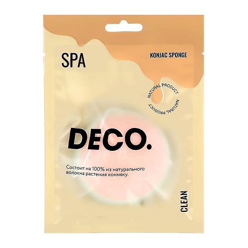 DECO. Спонж из конняку mint-rose deco спонж из конняку clean seashell