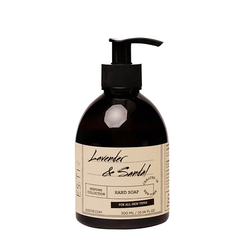 ESSTIR Жидкое мыло для рук Lavender&Sandal 300 жидкое мыло aura с антибактериальным эффектом ромашка 500 мл