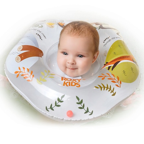 ROXY KIDS Надувной круг на шею для купания малышей Fairytale Fox lulu экстракт для купания малышей с чередой и маслом лаванды 300 0