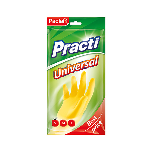 PACLAN Universal Перчатки резиновые paclan мочалки из игольчатого абразива