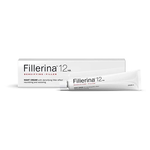FILLERINA 12HA Ночной крем с укрепляющим эффектом, уровень 4 50 fillerina 12ha крем для век с укрепляющим эффектом уровень 3 15