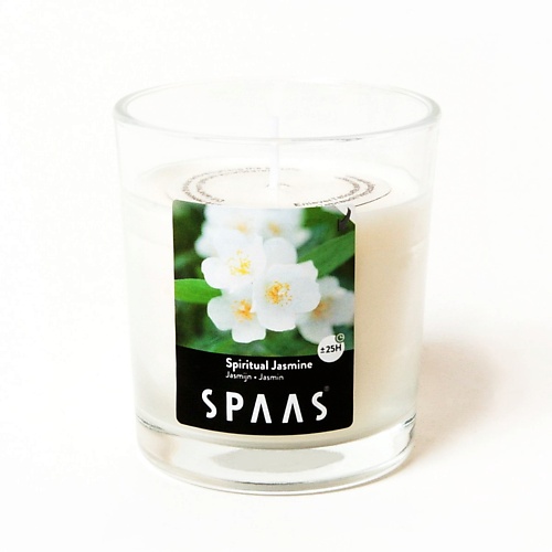 SPAAS Свеча ароматическая в стакане Божественный жасмин 1 spaas свеча ароматическая в стакане ванильный пирог 1