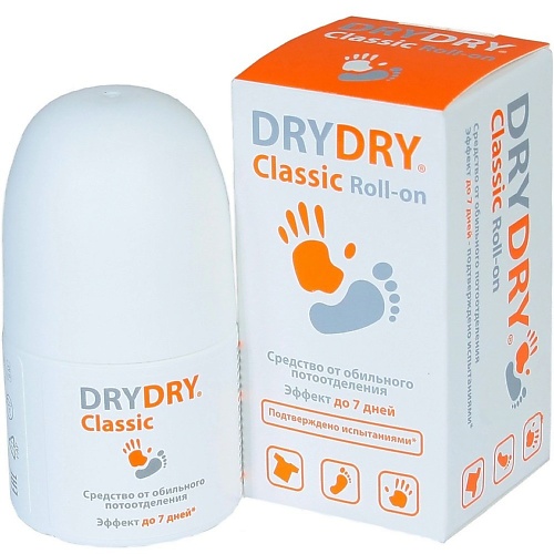 DRY DRY Антиперспирант для тела Classic Roll-on 35 rexona антиперспирант шариковый антибактериальный эффект для мужчин
