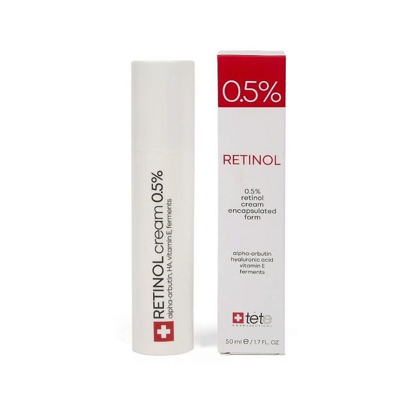 фото Крем для лица retinol cream 0,5% 50 мл tete cosmeceutical