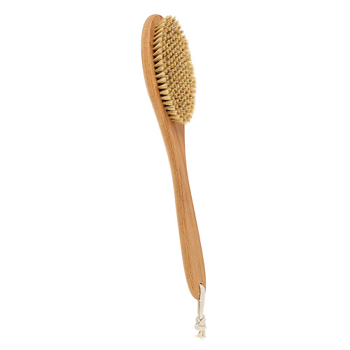 GROSHEFF Буковая щетка с щетиной кабана средней жесткости с ручкой зубная щетка smile care eco bamboo с щетиной и бамбуковым углем средней жесткости