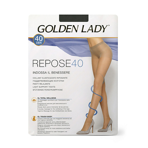 GOLDEN LADY Колготки женские 40 den Repose Fumo 5 golden lady носки женские piccolino супер укороченный nero 39 41
