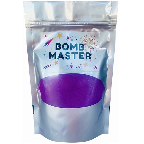 BOMB MASTER Мерцающая соль для ванны с хайлайтером, фиолетовая 1 bomb master шиммер мерцающая соль для ванн малиновый 1