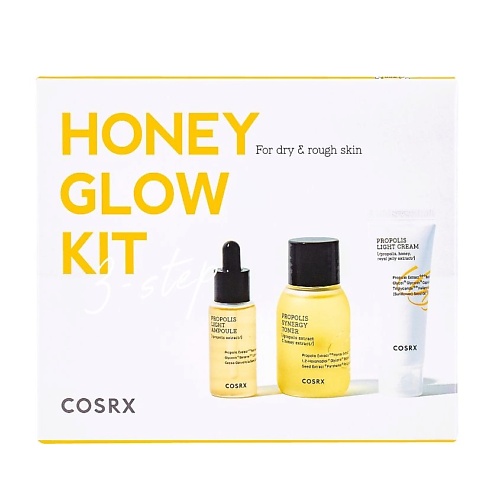 Набор средств для лица COSRX Набор из 3 средств с прополисом Full Fit Honey Glow Kit