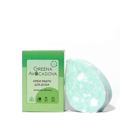 GREENA AVOCADOVA Крем-мыло для душа Зеленое яблоко 100
