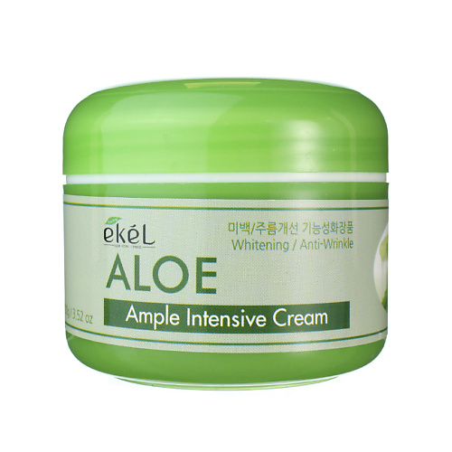цена Крем для лица EKEL Крем для лица с Алоэ Ампульный Интенсивно увлажняющий Ample Intensive Cream Aloe