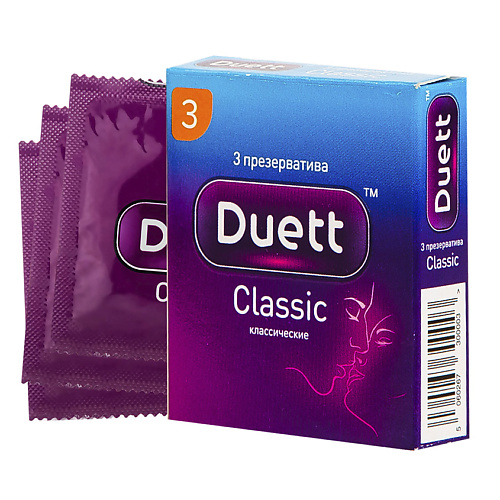 DUETT Презервативы Сlassiс 42 duett презервативы extra strong особо прочные 12
