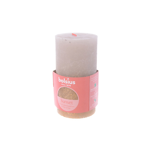 BOLSIUS Свеча Sunset песочно-розовая/золото 427 bolsius свечи чайные арома true scents гранат