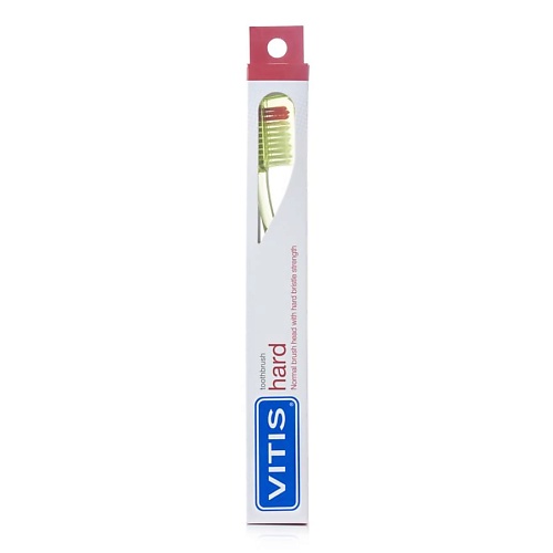 DENTAID Зубная щётка Vitis Hard/ferme в твердой упаковке dentaid ополаскиватель vitis cpc protect 500