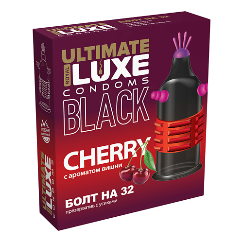 LUXE CONDOMS Презервативы Luxe BLACK ULTIMATE Болт на 32 1 domino condoms презервативы domino sweet sex tropicana 3