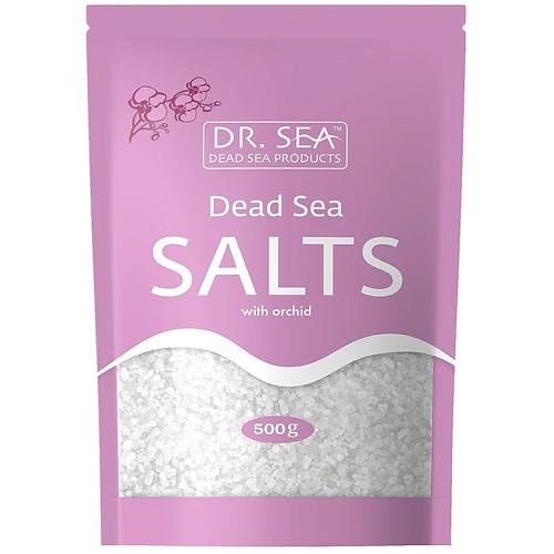 DR. SEA Натуральная минеральная соль Мертвого моря обогащенная экстрактом орхидеи 500.0 соль мертвого моря с экстрактом апельсина ds191 1200 г
