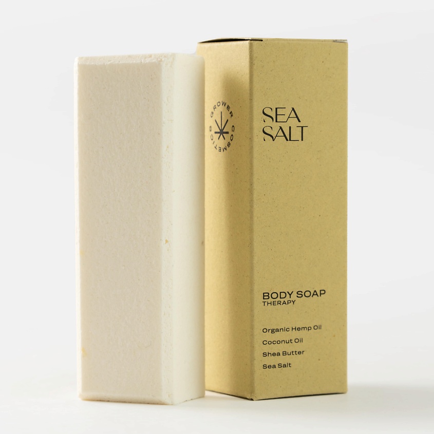 фото Мыло твердое с морской солью "sea salt" 150 мл grower cosmetics