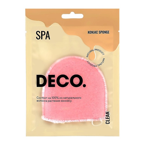 DECO. Спонж из конняку deep pink deco спонж из конняку clean seashell