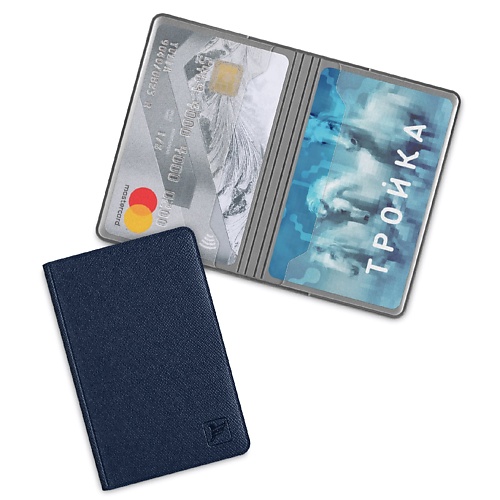 FLEXPOCKET Чехол - книжка из экокожи для двух пластиковых карт куртка из экокожи на молнии
