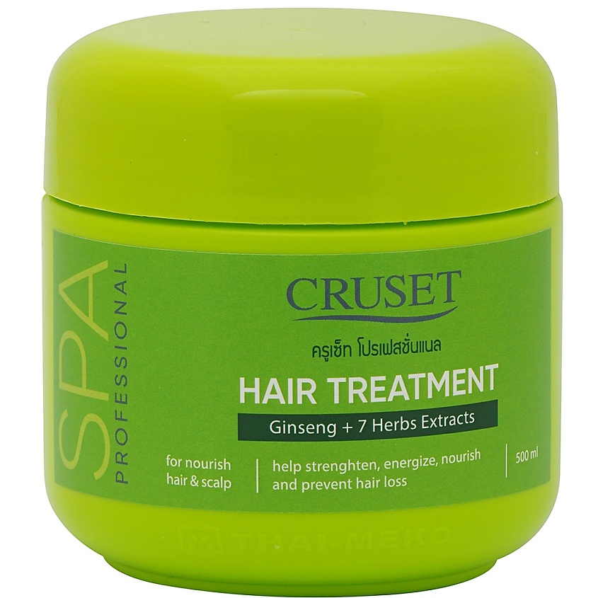 фото Cruset маска для волос женьшень и 7 трав hair spa treatment with ginseng & 7-herbs extracts