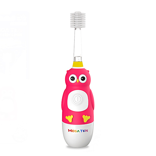 MEGA TEN Детская электрическая зубная щетка KIDS SONIC Совушка mega ten электрическая зубная щетка пингвиненок в наборе kids sonic