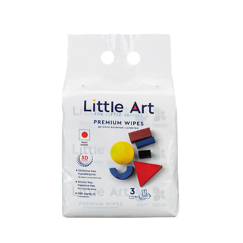 фото Little art детские влажные салфетки минипак
