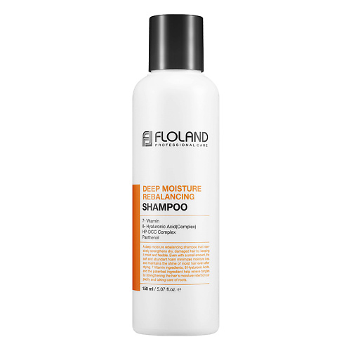 FLOLAND Увлажняющий шампунь с гиалуроновой кислотой и витаминами Deep Moisture Rebalancing Shampoo 150