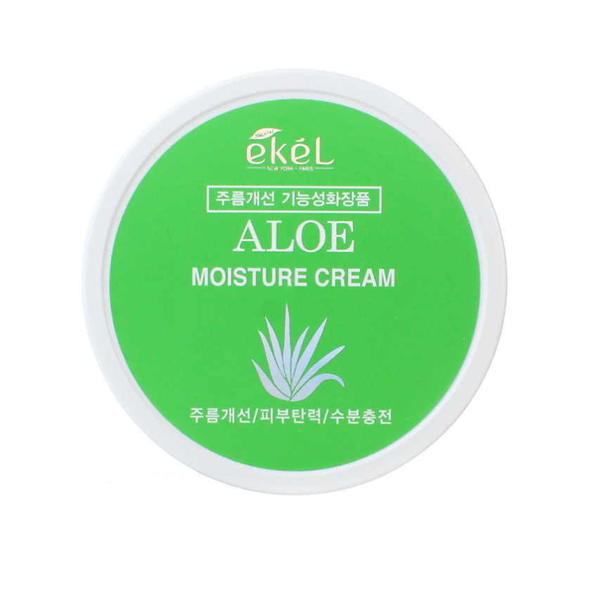 фото Крем для лица с алоэ успокаивающий и увлажняющий moisture cream aloe 100 мл ekel