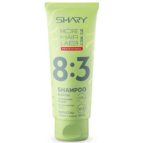 цена Шампунь для волос SHARY Ревитализирующий матрикс-ШАМПУНЬ для восстановления структуры повреждённых волос КЕРАТИН