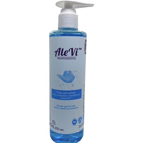ALEVI Парфюмированный гель для душа мужской (pH 5,5) 250 weensor мужской шампунь для ежедневного использования 500