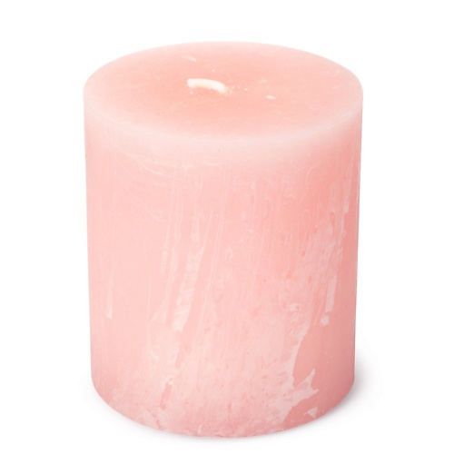 SPAAS Свеча-столбик Рустик светло-розовая 1 bolsius свеча рустик sunset розовый янтарь 415