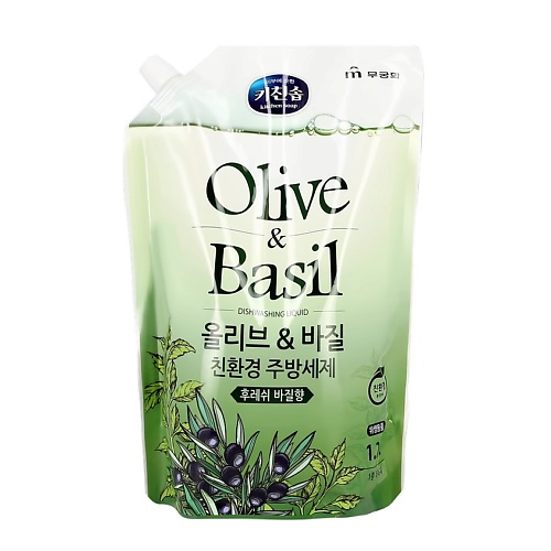 MUKUNGHWA Средство для мытья посуды Olive & basil 1200 frosch средство для мытья посуды сенситив с витаминами 500