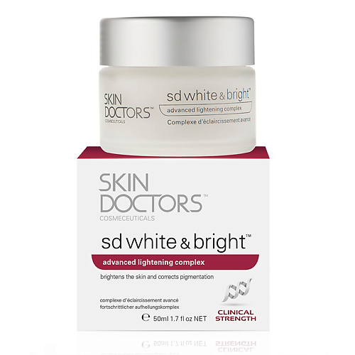 фото Skin doctors отбеливающий крем для лица и тела sd white & bright